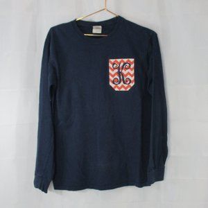 GILDAN MONOGRAM "K" LONG SLEEVE TEE SIZE SMALL